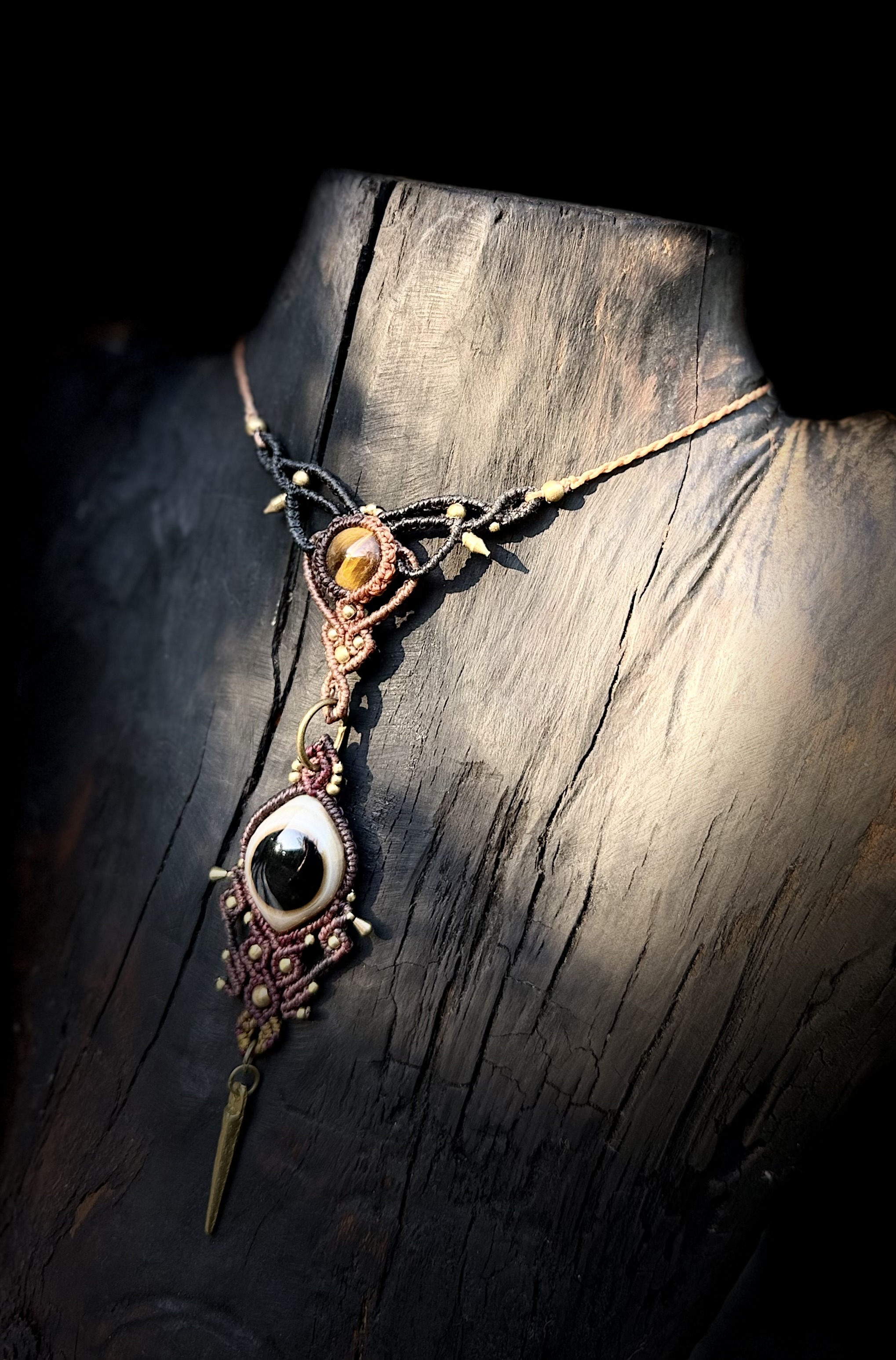 Achatauge & Tigerauge Kette
